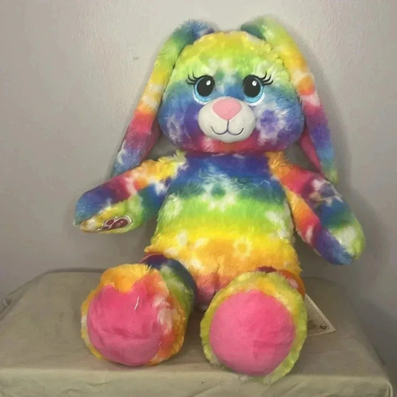 Build A Bear Bright Blooms Bunny Rabbit Plush - Picture 4 of 5